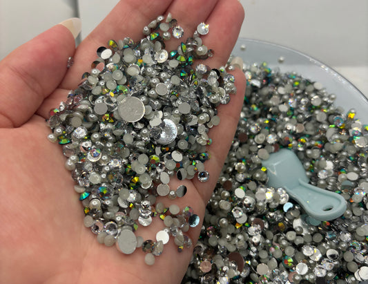 Gray Rhinestone Mix